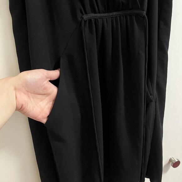 NWT Aritzia Wilfred Sabine Dress Faux Wrap Mini Dress with Pockets Size XS - Picture 5 of 11